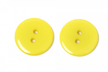 Пуговицы пластик TBY BT цв.110 желтый 18L-11мм, 2 прокола, 1000 шт