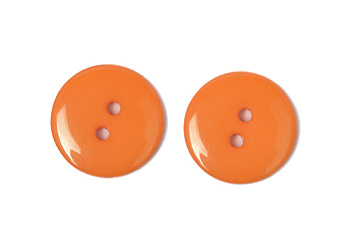 Пуговицы пластик TBY BT цв.158 оранжевый 16L-10мм, 2 прокола, 150 шт