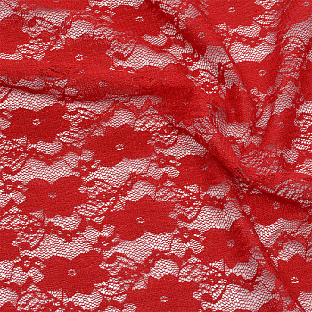 Кружевная ткань стрейч в нарезке арт.TBY.M903 шир.150см 100 г/м² цв.146 т.красный уп.5м