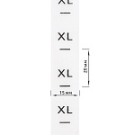 Размерники силикон XL прозрачный 15х20 мм TBY в рул. 300 шт