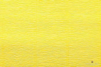 Бумага гофрированная Италия 50см х 2,5м 180г/м² цв.575 лимонно-желтый