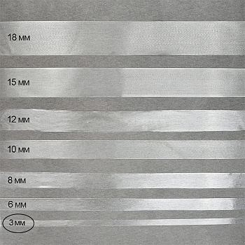 Лента (резинка) TBY силиконовая матовая 38008 шир.03мм толщ. 0,22мм уп.10м
